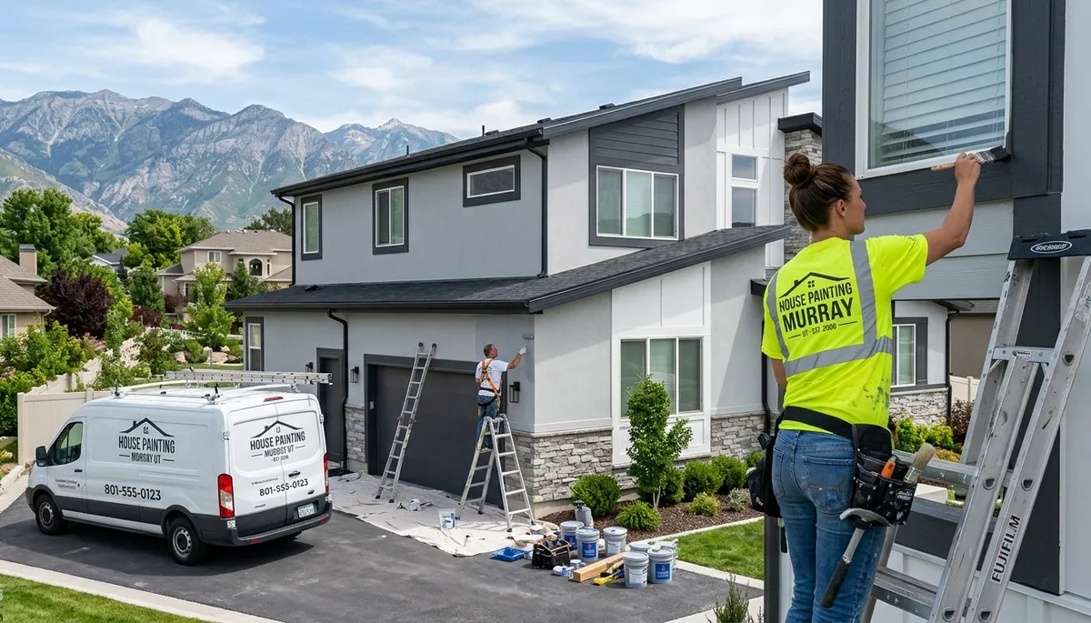 Professional house painters in Salt Lake City UT providing expert home exterior painting services