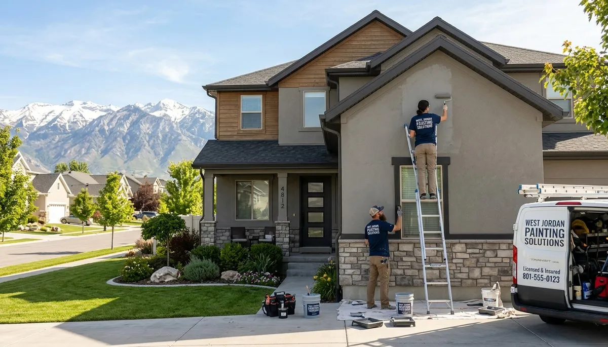 Professional house painters in Salt Lake City UT providing expert exterior home painting services